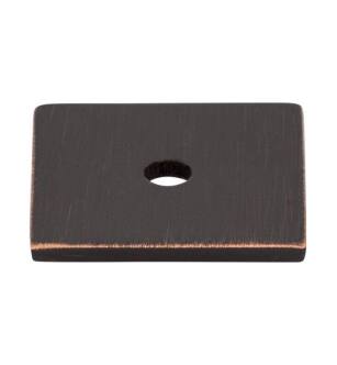 Top Knobs TK94TB Sanctuary 1" Zinc Alloy Square Cabinet Knob Backplate in Tuscan Bronze