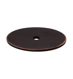 Top Knobs TK62TB Sanctuary 1 3/4" Steel Large Oval Cabinet Knob Backplate in Tuscan Bronze