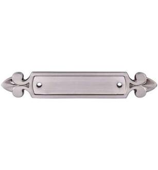 Top Knobs M2130 Tuscany 4 7/8" Zinc Alloy Dover Cabinet Pull Backplate in Brushed Satin Nickel