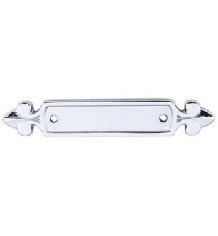 Top Knobs M2127 Tuscany 4 7/8" Zinc Alloy Dover Cabinet Pull Backplate in Polished Chrome