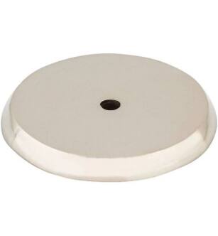 Top Knobs M2031 Aspen II 1 3/4" Cast Bronze Round Cabinet Knob Backplate in Polished Nickel