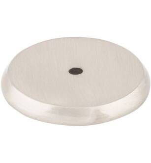 Top Knobs M2029 Aspen II 1 3/4" Cast Bronze Round Cabinet Knob Backplate in Brushed Satin Nickel