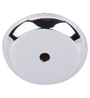 Top Knobs M2027 Aspen II 1 1/4" Cast Bronze Round Cabinet Knob Backplate in Polished Chrome