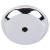 Top Knobs M2027 Aspen II 1 1/4" Cast Bronze Round Cabinet Knob Backplate in Polished Chrome