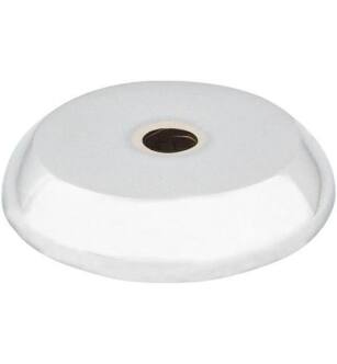 Top Knobs M2025 Aspen II 7/8" Cast Bronze Round Cabinet Knob Backplate in Polished Nickel
