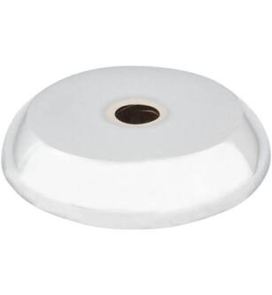 Top Knobs M2024 Aspen II 7/8" Cast Bronze Round Cabinet Knob Backplate in Polished Chrome
