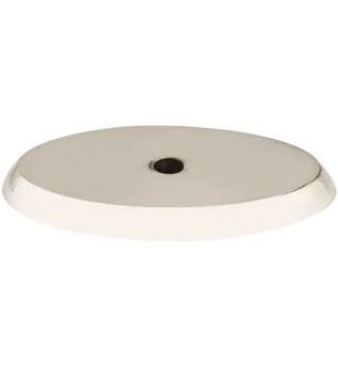 Top Knobs M2016 Aspen II 1 3/4" Cast Bronze Oval Cabinet Knob Backplate in Polished Nickel