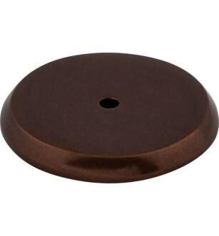 Top Knobs M1468 Aspen 1 3/4" Cast Bronze Round Cabinet Knob Backplate in Mahogany Bronze