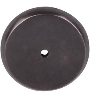 Top Knobs M1467 Aspen 1 3/4" Cast Bronze Round Cabinet Knob Backplate in Medium Bronze