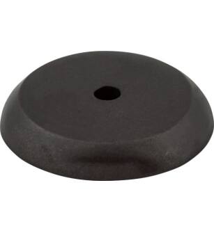 Top Knobs M1462 Aspen 1 1/4" Cast Bronze Round Cabinet Knob Backplate in Medium Bronze