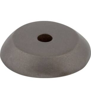 Top Knobs M1457 Aspen 7/8" Cast Bronze Round Cabinet Knob Backplate in Medium Bronze