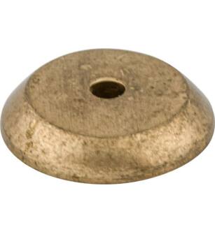 Top Knobs M1456 Aspen 7/8" Cast Bronze Round Cabinet Knob Backplate in Light Bronze