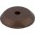 Top Knobs M1458 Aspen 7/8" Cast Bronze Round Cabinet Knob Backplate in Mahogany Bronze