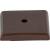 Top Knobs M1453 Aspen 1 1/4" Cast Bronze Square Cabinet Knob Backplate in Mahogany Bronze