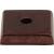 Top Knobs M1448 Aspen 7/8" Cast Bronze Square Cabinet Knob Backplate in Mahogany Bronze