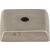 Top Knobs M1445 Aspen 7/8" Cast Bronze Square Cabinet Knob Backplate in Silicon Bronze Light