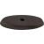 Top Knobs M1442 Aspen 1 3/4" Cast Bronze Oval Cabinet Knob Backplate in Medium Bronze