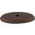 Top Knobs M1443 Aspen 1 3/4" Cast Bronze Oval Cabinet Knob Backplate in Mahogany Bronze