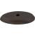 Top Knobs M1437 Aspen 1 1/2" Cast Bronze Oval Cabinet Knob Backplate in Medium Bronze