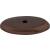 Top Knobs M1438 Aspen 1 1/2" Cast Bronze Oval Cabinet Knob Backplate in Mahogany Bronze