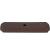 Top Knobs M1433 Aspen 2 1/2" Cast Bronze Rectangle Cabinet Knob Backplate in Mahogany Bronze