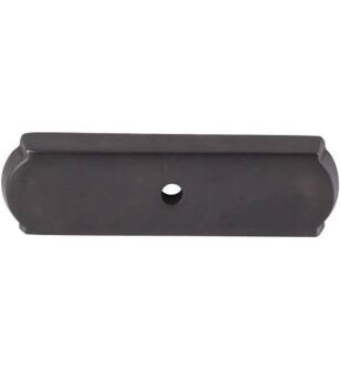 Top Knobs M1432 Aspen 2 1/2" Cast Bronze Rectangle Cabinet Knob Backplate in Medium Bronze
