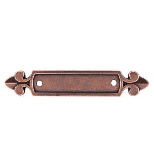Top Knobs M221 Tuscany 2 1/2" Center to Center Zinc Alloy Dover Cabinet Pull Backplate in Old English Copper