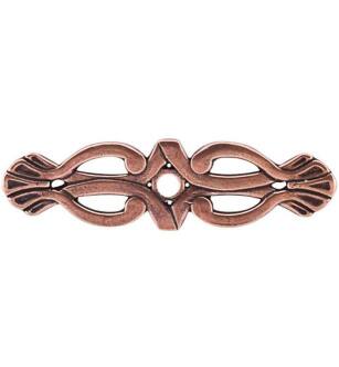 Top Knobs M222 Tuscany 3 1/4" Zinc Alloy Newton Cabinet Knob Backplate in Old English Copper