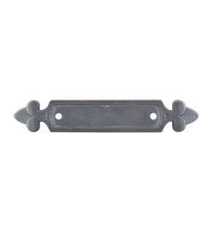 Top Knobs M197 Tuscany 2 1/2" Center to Center Zinc Alloy Dover Cabinet Pull Backplate in Pewter Light