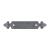 Top Knobs M197 Tuscany 2 1/2" Center to Center Zinc Alloy Dover Cabinet Pull Backplate in Pewter Light