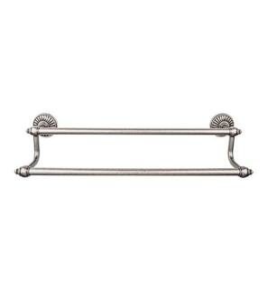 Top Knobs TUSC9PTA Tuscany Bath 26 1/2" Wall Mount Single Towel Bar in Antique Pewter