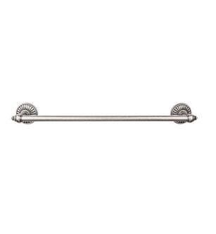 Top Knobs TUSC6PTA Tuscany Bath 20 1/2" Wall Mount Single Towel Bar in Antique Pewter