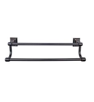 Top Knobs STK9TB Stratton Bath 26" Wall Mount Double Towel Bar in Tuscan Bronze