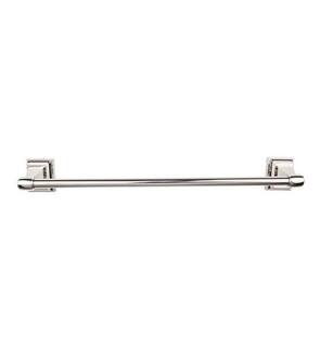Top Knobs STK8PN Stratton Bath 26" Wall Mount Single Towel Bar in Polished Nickel