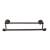 Top Knobs ED11ORBF Edwardian Bath 32 1/2" Wall Mount Rope Backplate Double Towel Bar in Oil Rubbed Bronze