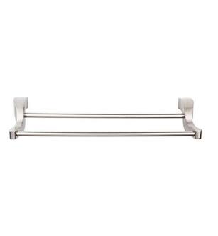 Top Knobs AQ11PC Aqua Bath 31 1/4" Wall Mount Double Towel Bar in Polished Chrome