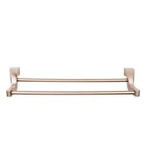 Top Knobs AQ11BB Aqua Bath 31 1/4" Wall Mount Double Towel Bar in Brushed Bronze