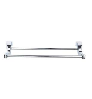 Top Knobs AQ9PC Aqua Bath 25 1/4" Wall Mount Double Towel Bar in Polished Chrome