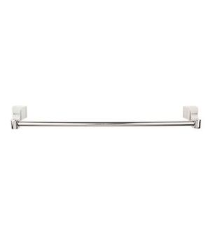 Top Knobs AQ6PN Aqua Bath 19 1/4" Wall Mount Single Towel Bar in Polished Nickel