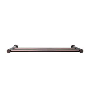 Top Knobs HOP9ORB Hopewell Bath 25 1/2" Wall Mount Double Towel Barcloned in Oil Rubbed Bronze