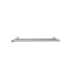 Top Knobs HOP9PN Hopewell Bath 25 1/2" Wall Mount Double Towel Bar in Polished Nickel