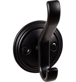 Top Knobs TK1061PC Reeded 1 3/4" Wall Mount Robe Hook in Polished Chromecloned