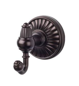 Top Knobs TUSC2ORB Tuscany Bath 3" Wall Mount Double Robe Hook in Oil Rubbed Bronze