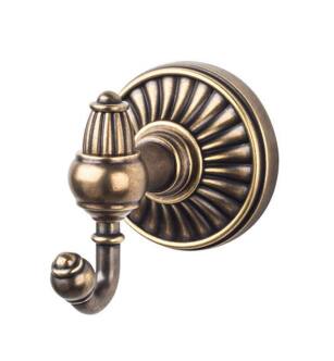Top Knobs TUSC2GBZ Tuscany Bath 3" Wall Mount Double Robe Hook in German Bronze