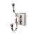 Top Knobs STK2PN Stratton Bath 5 1/8" Wall Mount Double Robe Hook in Polished Nickel