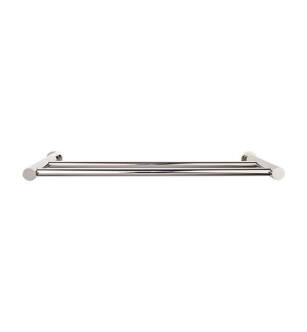 Top Knobs HOP11PN Hopewell Bath 31 1/2" Wall Mount Double Towel Bar in Polished Nickel