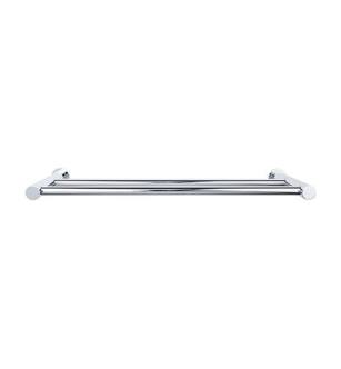 Top Knobs HOP11PC Hopewell Bath 31 1/2" Wall Mount Double Towel Bar in Polished Chrome