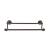 Top Knobs ED9ORBA Edwardian Bath 26 1/2" Wall Mount Rope Backplate Double Towel Bar in Oil Rubbed Bronze