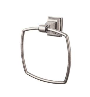 Top Knobs STK5AP Stratton Bath 8 1/8" Wall Mount Towel Ring in Antique Pewter