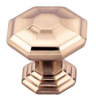 Top Knobs TK348HB Chareau 1 1/2" Zinc Alloy Geometric Shaped Chalet Cabinet Knob in Honey Bronze